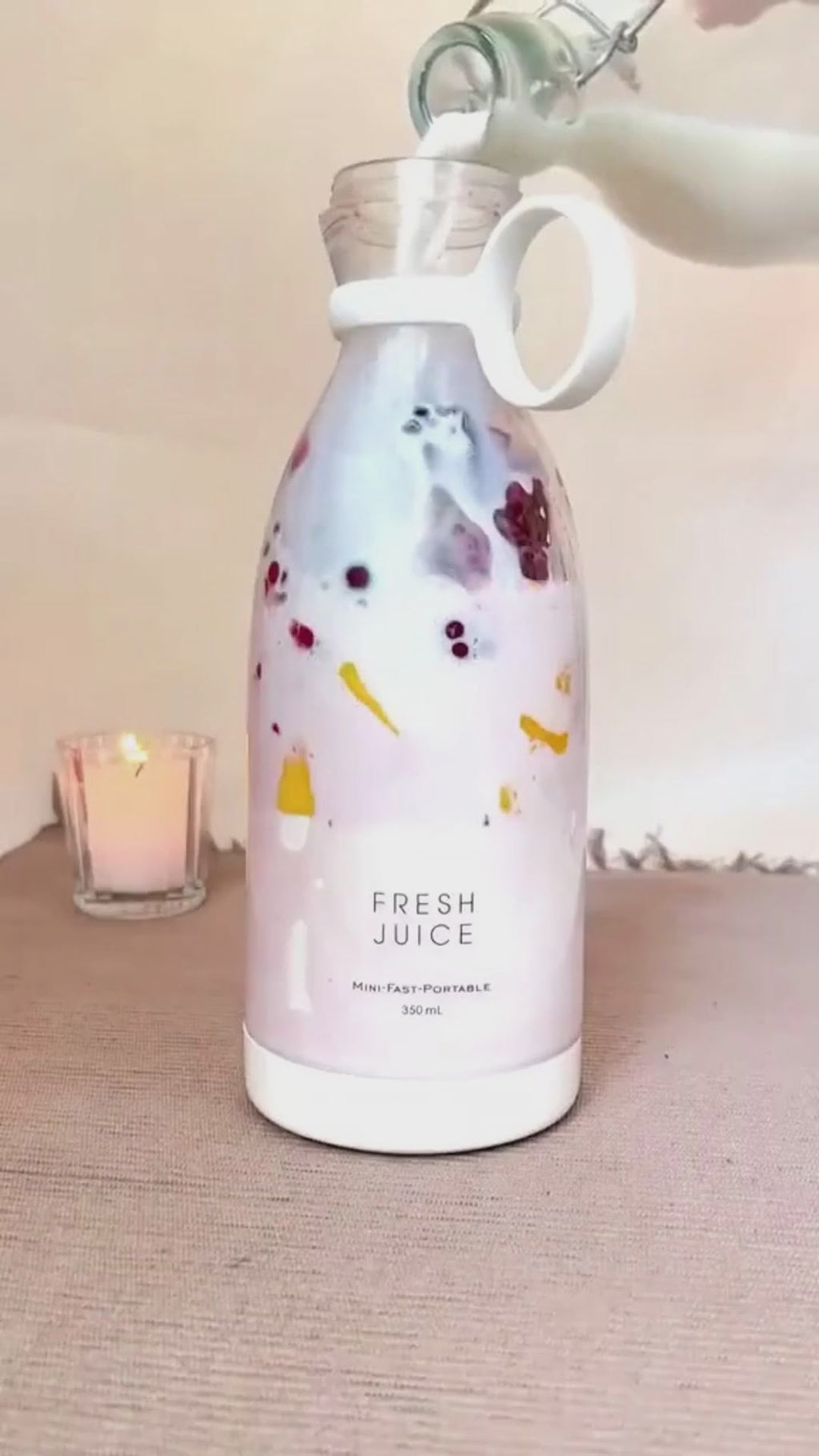 Portable USB Rechargeable Blender – 350ml